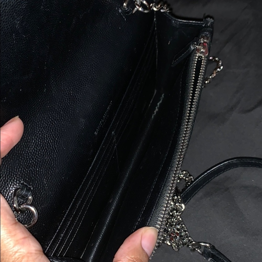 Saint Laurent Black Monogramme Chain Wallet Bag - Picture 5 of 13